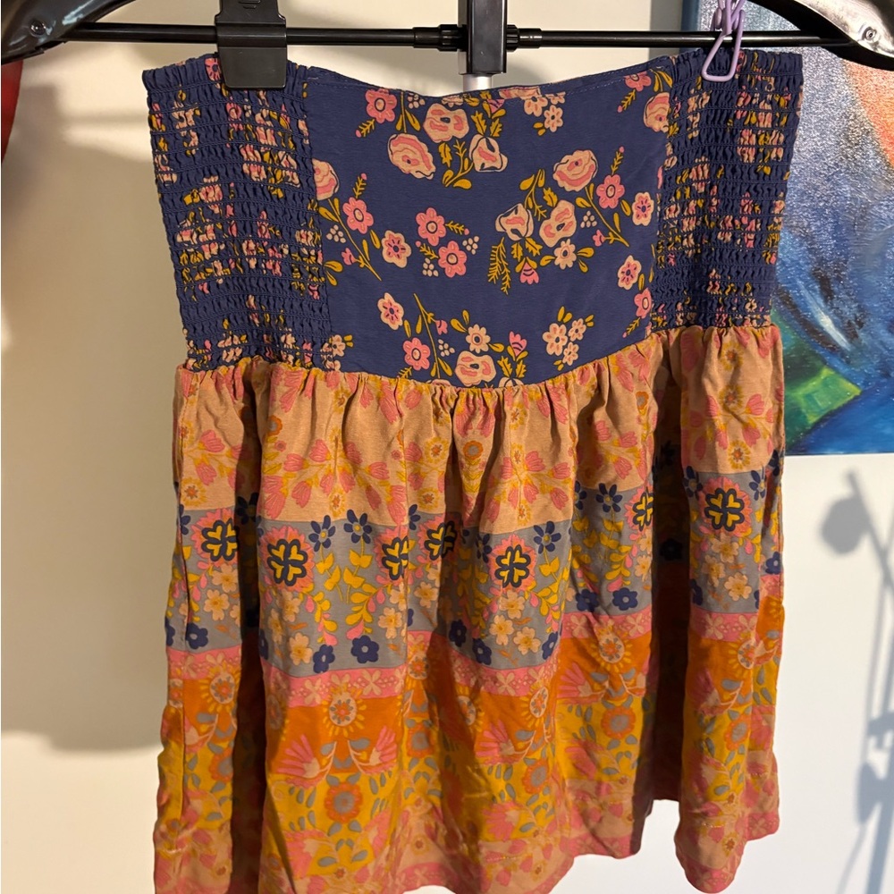 Natural Life Reversible Mini Patchwork Skirt - Mu… - image 1